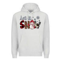 Dove Grey let it snow snowman Premium Hoodie - JahusDesignShop
