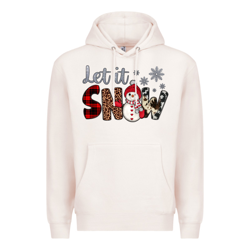 Let It Snow Snowman Premium Hoodie by JahusDesignShop | Teevron