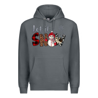 Rock let it snow snowman Premium Hoodie - JahusDesignShop