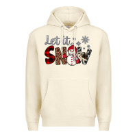 Sandshell let it snow snowman Premium Hoodie - JahusDesignShop