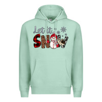 Seafoam let it snow snowman Premium Hoodie - JahusDesignShop