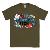 Army Green pharmacy tech Classic Tee - MaliasSmallBusiness