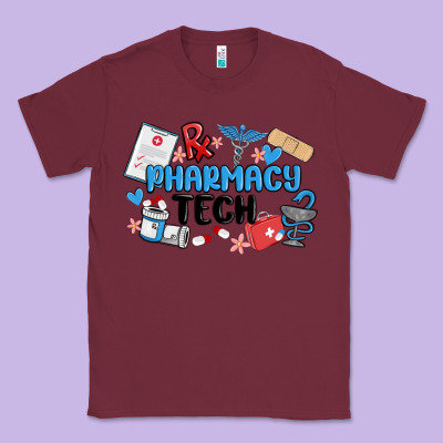 Pharmacy Tech Classic Tee Designed By Maliassmallbusiness
