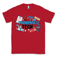 Red pharmacy tech Classic Tee - MaliasSmallBusiness