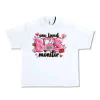 White one loved bus monitor Urban Heavy Tee - MaliasSmallBusiness