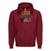 Burgundy Merry Christmas Y'all Zipper Hoodie - Bettercallsaul