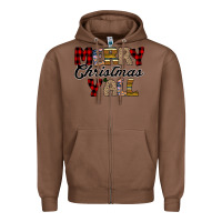Chestnut Merry Christmas Y'all Zipper Hoodie - Bettercallsaul
