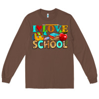Chestnut i love school Long Sleeve Tee - NancyCooperArtShop