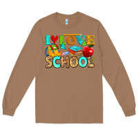 Toasted Coconut i love school Long Sleeve Tee - NancyCooperArtShop