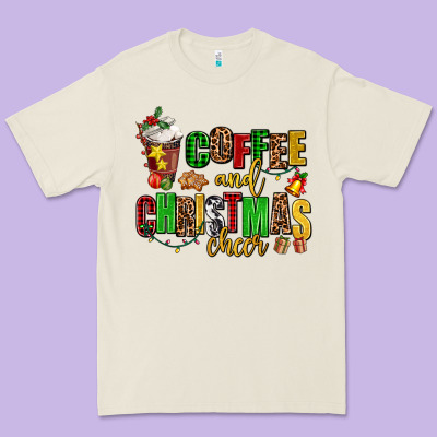 Coffee And Christmas Cheer Premium Tee Designed By Adodesignshop