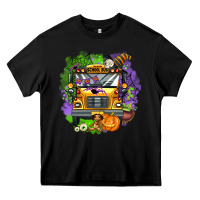 Black halloween school bus Heavy Core Tee - AdoDesignShop
