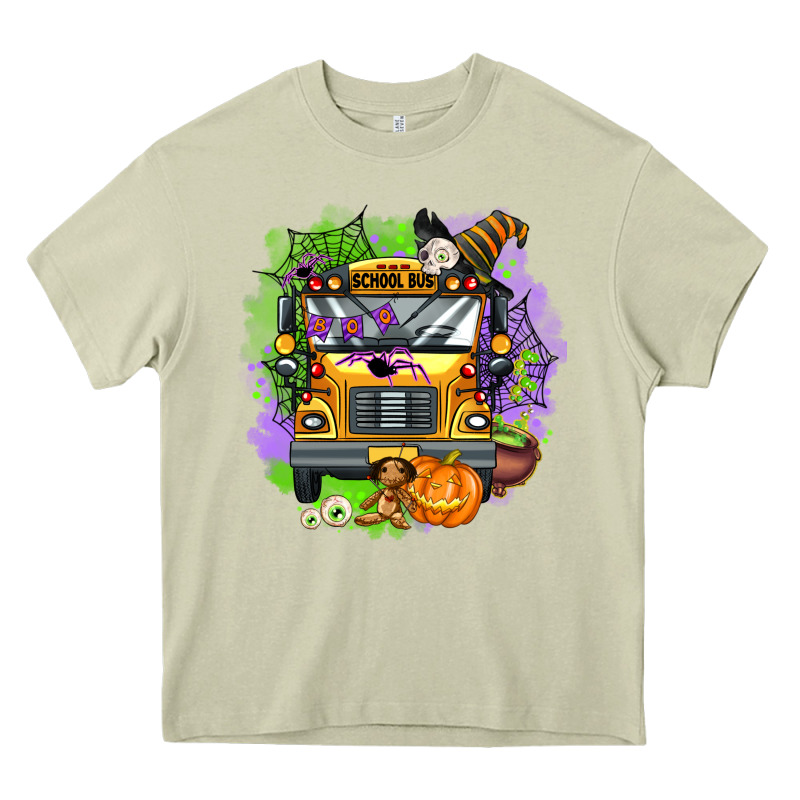 Halloween School Bus Heavy Core Tee by AdoDesignShop | Teevron