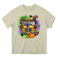 Mossy halloween school bus Heavy Core Tee - AdoDesignShop