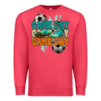 Cardinal Game day lightning bolt soccer Premium Sweatshirt - HowdyJamesFarm