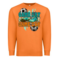 Carrot Game day lightning bolt soccer Premium Sweatshirt - HowdyJamesFarm