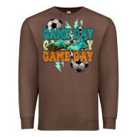 Chestnut Game day lightning bolt soccer Premium Sweatshirt - HowdyJamesFarm