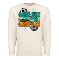Sandshell Game day lightning bolt soccer Premium Sweatshirt - HowdyJamesFarm