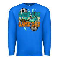 True Royal Game day lightning bolt soccer Premium Sweatshirt - HowdyJamesFarm
