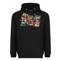 Black Love Horse Heavyweight Hoodie - HowdyJamesFarm