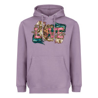 Lavender Love Horse Heavyweight Hoodie - HowdyJamesFarm