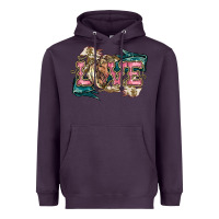 Plum Love Horse Heavyweight Hoodie - HowdyJamesFarm