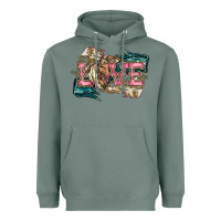 Sage Love Horse Heavyweight Hoodie - HowdyJamesFarm