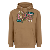 Toasted Coconut Love Horse Heavyweight Hoodie - HowdyJamesFarm