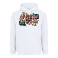 White Love Horse Heavyweight Hoodie - HowdyJamesFarm