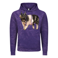 Cloud Purple hampshire pig Vintage Hoodie - LillyAllenDesigns