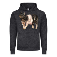 Vintage Black hampshire pig Vintage Hoodie - LillyAllenDesigns
