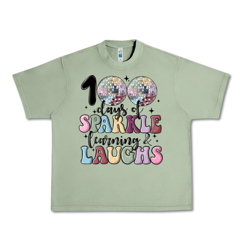100 Days Of Sparkle Learning And Laugh Faux Sequin Urban Heavy Tee by MaliasSmallBusiness | Teevron