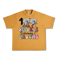 Peanut Butter 100 days of sparkle learning and laugh faux sequin Urban Heavy Tee - MaliasSmallBusiness