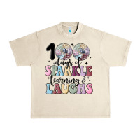 Sandshell 100 days of sparkle learning and laugh faux sequin Urban Heavy Tee - MaliasSmallBusiness