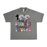 Tornado 100 days of sparkle learning and laugh faux sequin Urban Heavy Tee - MaliasSmallBusiness
