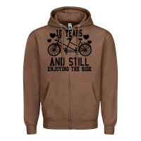 Chestnut 10 Years And Still Enjoying The Ride Zipper Hoodie - Bettercallsaul