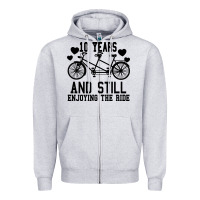Heather Grey 10 Years And Still Enjoying The Ride Zipper Hoodie - Bettercallsaul