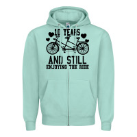 10 Years And Still Enjoying The Ride Zipper Hoodie | Teevron