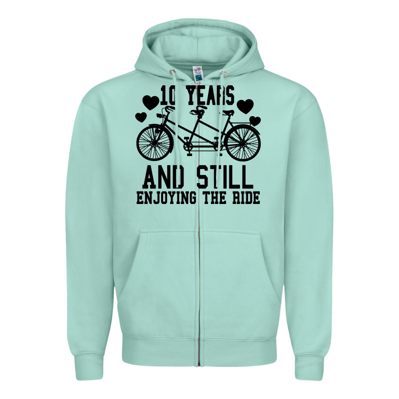 10 Years And Still Enjoying The Ride Zipper Hoodie by Bettercallsaul | Teevron