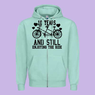 10 Years And Still Enjoying The Ride Zipper Hoodie Designed By Bettercallsaul