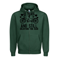 Sports Green 10 Years And Still Enjoying The Ride Zipper Hoodie - Bettercallsaul