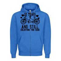 True Royal 10 Years And Still Enjoying The Ride Zipper Hoodie - Bettercallsaul