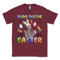 Burgundy dead inside but it's easter Classic Tee - MaliasSmallBusiness