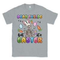 Heather Grey dead inside but it's easter Classic Tee - MaliasSmallBusiness