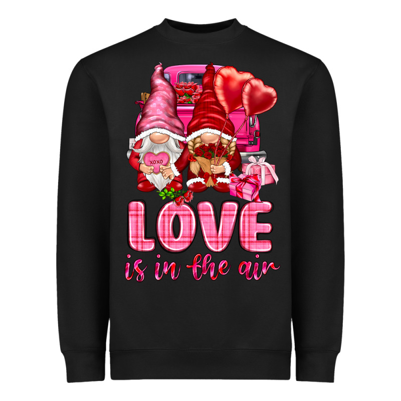 Love Is In The Air With Gnomies Heavyweight Sweatshirt by NancyCooperArtShop | Teevron