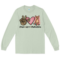 Matcha peace love chihuahua Long Sleeve Tee - JahusDesignShop