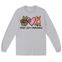 Moon Dust peace love chihuahua Long Sleeve Tee - JahusDesignShop