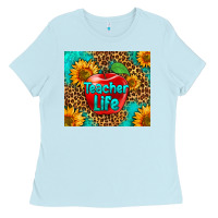 Baby Blue teacher life Ladies Tee - HRA Design Shop