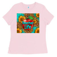 Bubblegum Pink teacher life Ladies Tee - HRA Design Shop