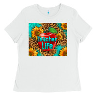 White teacher life Ladies Tee - HRA Design Shop