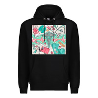 Black nurse medical equipment Premium Hoodie - TumblerDesignByShophia